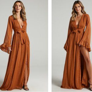 SHOWPO MAXI DRESS IN RUST